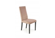 Krzesło z drewnianymi nogami diego, bezowe krzesła diego