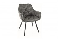 Krzesła tapicerowane skórą syntetyczną Cherry, krzesła do salonu z ekoskóry cherry, krzesła do jadalni ekoskóra