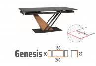 Stół rozkładany ceramiczny 180 - 240 cm Genesis, stoły do jadalni ceramiczne genesis, stoły rozkładane ceramiczne