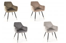 Krzesło nowoczesne z tkaniny velvet Nuxe