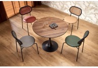 Stół okrągły na jednej nodze 90 cm Payton, stoły okrągłe 90 cm na jednej nodze payton, stół i krzesła
