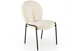 Kremowe krzesło tapicerowane Blush