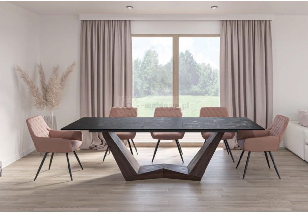 12 - osobowy stół rozkładany Bonucci Ceramic / włoska ceramika + szkło hartowane, stoły ceramiczne 250 cm