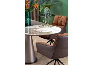 Stół rozkładany 160 - 200 cm ceramika / efekt marmuru Robinson, stół nowoczesny rozkładany, stół ceramiczny