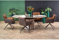 Stół rozkładany 160 - 200 cm ceramika / efekt marmuru Robinson, stół nowoczesny rozkładany, stół ceramiczny