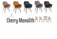 Krzesła tapicerowane Cherry Monolith, krzesła do jadalni cherry monolith, krzesła nowoczesne cherry