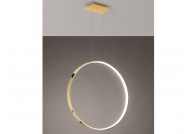 Lampa wisząca złoty połysk 78 cm  RIO LED 3000K, lampy wiszące złoty połysk okrągłe rio, lampy wiszące led