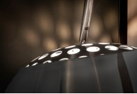 Lampa podłogowa srebrna Bow 170 - 205 cm, lampy podłogowe do salonu bow, 