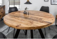 Okrągły stół z drewna mango sal 120cm