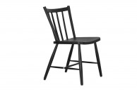 Czarne krzesło z tworzywa Gant, czarne krzesła z tworzywa, krzesła na balkon czarne Gant, krzesła z polipropylenu Gant