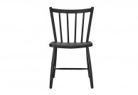 Czarne krzesło z tworzywa Gant, czarne krzesła z tworzywa, krzesła na balkon czarne Gant, krzesła z polipropylenu Gant