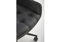Fotel biurowy gavin czarny / orzech, fotele gabinetowe czarne gavin