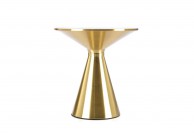 Złoty stolik kawowy Tribeca, ławy złote, stoliki kawowe złote, okrągła ława złota tribeca
