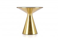 Złoty stolik kawowy Tribeca, ławy złote, stoliki kawowe złote, okrągła ława złota tribeca