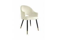 Krzesło nowoczesne velvet - czarno złota noga