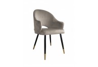 Krzesło nowoczesne velvet - czarno złota noga