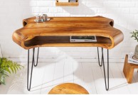 Drewniane biurko 120 cm Wesley, biurko 120 cm z drewna Wesley