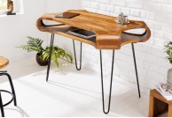 Drewniane biurko 120 cm Wesley, biurko 120 cm z drewna Wesley