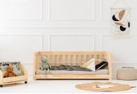 Łóżko dziecięce sosnowe Mulani,  łóżko dziecięce drewniane mulani, łóżko do pokoju dziecka, łóżka z szufladą mulani