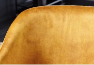Krzesło tapicerowane do jadalni żółte Tracy, żółte krzesła tracy, krzesła do jadalni tracy