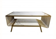 Stolik kawowy 100 cm Georgina złoty, nowoczesny stolik kawowy, ława kawowa do salonu Georgina 100 cm