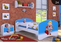 meble do pokoju dziecięcego, łóżko dla dziecka, łóżko dla chłopca, łóżko dziecięce bob budowniczy, białe łóżko dla chłopca