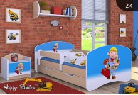 meble do pokoju dziecięcego, łóżko dla dziecka, łóżko dla chłopca, łóżko dziecięce bob budowniczy, łóżko dla chłopca grusza