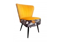 Fotel tapicerowany PRL, fotele do salonu, fotele wypoczynkowe, fotele w stylu prl