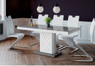 Rozkładany stół do salonu rivia wysoki połysk 120-168, stoły rozkładane nowoczesne