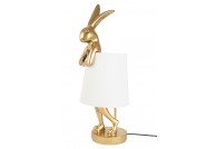 Lampka stołowa Rabbit 88 cm biały / złoty, lampki stołowe dekoracyjne, lampki stołowe królik