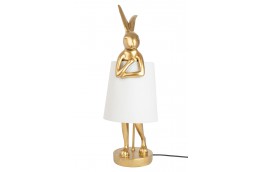 Lampka stołowa Rabbit 88 cm biały / złoty