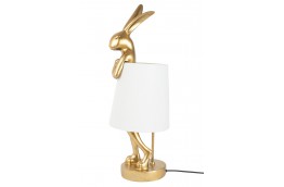 Lampa stołowa Rabbit 50 cm biały / złoty