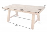 Stół drewniany 165 x 90 cm Gari, drewniany stół 165 cm Gari, drewniane stoły, stoły drewniane do jadalni
