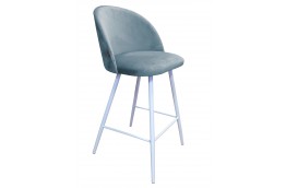 Krzesło barowe na białych nogach Colin - 19 kolorów