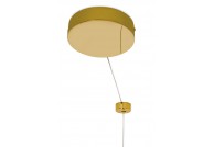 Złota lampa wisząca Ring Luxury 70, złote lampy okrągłe ring, lampy do salonu złote