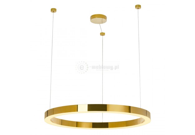 Lampa wisząca złota Ring Luxury 90, złote lampy wiszące okrągłe ring luxury 90
