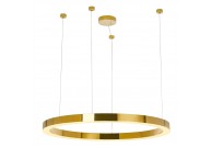Złota lampa wisząca Ring Luxury 110, złote lampy okrągłe ring luxury 110