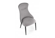 Krzesło tapicerowane tkanina + ekoskóra vision, krzesła do jadalni, krzesła szare