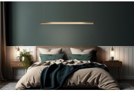 Lampa wisząca złota Linus 100 cm, lampy wiszące złote linus, lampy do jadalni nad stół