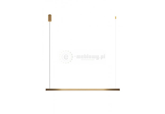 Lampa wisząca złota Linus 120 cm, lampy nad stół złote