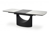 Ceramiczny stół rozkładany 160 - 220 cm OSMAN, stoły rozkładane do jadalni, szare stoły
