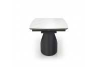 Ceramiczny stół rozkładany 160 - 220 cm OSMAN, stoły rozkładane do jadalni, szare stoły