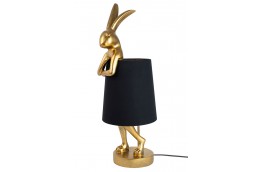 Lampka stołowa Rabbit 68 cm czarny/ złoty