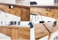 Stół drewniany rozkładany lagos 120 - 200 cm, drewniane stoły rozkładane 