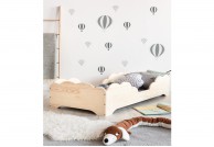 Łóżko drewniane Chmurka, łóżko dziecięce drewniane chmurka, łóżko z drewna dla dzieci