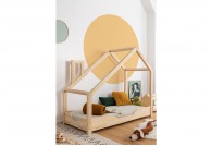 Łóżko dziecięce domek z drewna sosnowego Nala S, łóżka dziecięce domki, łóżko dla dziecka domek