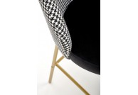 Krzesła barowe nowoczesne Skylar / złote nogi, krzesła barowe nowoczesne