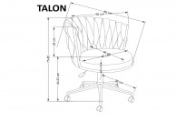 Fotel obrotowy do komputera Talon, fotele biurowe obrotowe talon