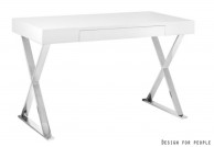 biurko, nowoczesne biurko, biurko biały połysk, biurka lakierowane na wysoki połysk