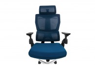 Krzesło biurowe ergonomiczne Zion, fotele obrotowe niebieskie zion